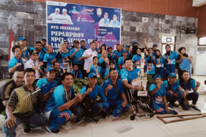 Soleh Sukses Antarkan NPCI Lahat Juara Umum Peparprov Lahat 2023
