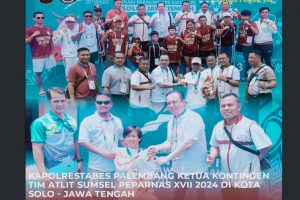 Beri Semangat Atlet, Ketua Kontingen Sumsel Tinjau Pertandingan Peparnas Solo