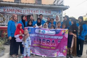Mahasiswa PPG UPGRIP Gelar Aksi LIBERA di Kampung Literasi 26 Ilir Palembang