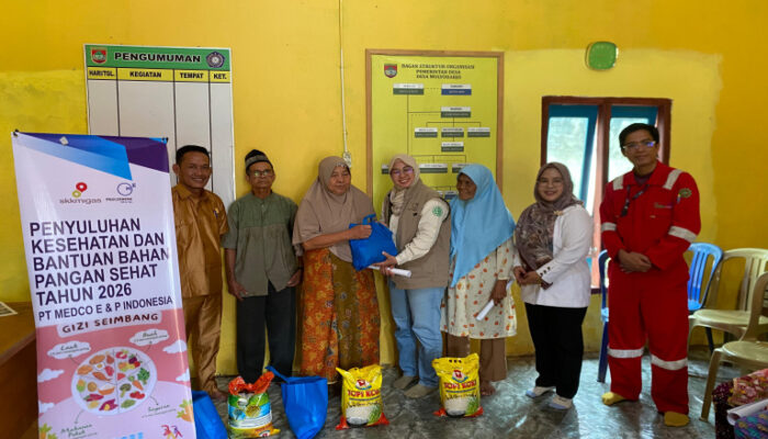 Medco E&P Gelar Penyuluhan Kesehatan dan Salurkan 375 Paket Pangan Sehat di Musi Rawas dan Lahat