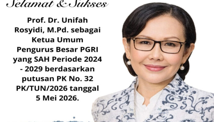 Ucapkan Selamat, Ketua PGRI Sumsel Optimis PB PGRI di Bawah Prof. Dr. Unifah Rosyidi, M.Pd Semakin Solid dan Maju
