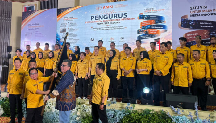 Dede Umar–Novas Riady Pimpin AMKI Sumsel 2026–2031, Siap Perkuat Soliditas Media Konvergensi