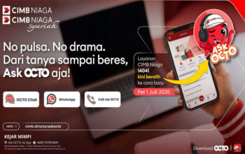 Nasabah CIMB Niaga Kini Bisa Akses Layanan 24 Jam Bebas Pulsa melalui Ask OCTO via OCTO App dan WhatsApp Chat/Call