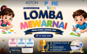 ASTON Palembang dan Pure Kids Gelar Lomba Mewarnai, Wadah Kreativitas Anak di Masa Liburan Sekolah