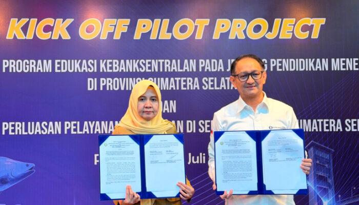 Bank Indonesia Sumsel Luncurkan Inovasi Pilot Project Integrasi Edukasi Kebanksentralan dan Perluasan Layanan Penukaran Uang Rupiah