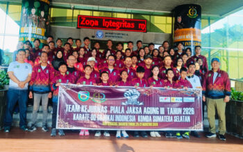 Kajati Sumsel Lepas Kontingen Gojukai Menuju Kejurnas Piala Jaksa Agung