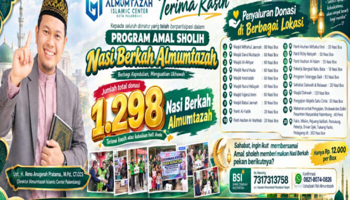 Dari Cinta Nabi Menjadi Aksi, Ustaz Reno dan Sahabat Dakwah Bagikan 1.298 Nasi Berkah