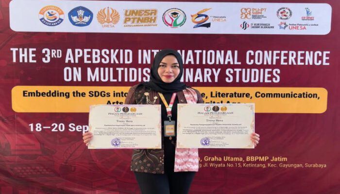 Bawa Nama UPGRIP ke Forum Internasional, Dr. Treny Hera Raih Dua Penghargaan Akademik