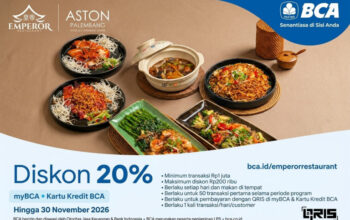 Manjakan Pecinta Kuliner, Emperor Restaurant ASTON Palembang Tawarkan Diskon 20% Bersama BCA