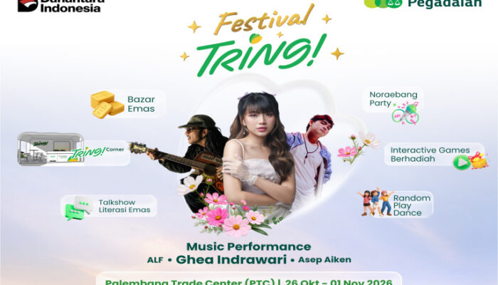 Tring! Gold Festival Hadir di Palembang, Ghea Indrawari Meriahkan Puncak Acara 1 November 2026