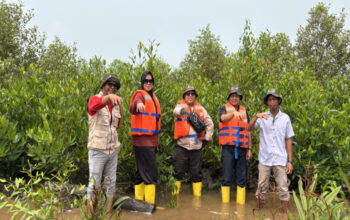 Kawal Pertumbuhan 22.000 Mangrove, Medco E&P Grissik Ltd. Lakukan Monev Bersama LDPHD Sungsang IV